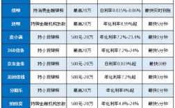 网络平台贷款排名前20