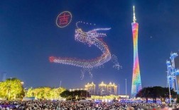 广州无人机LED方阵如何点亮夜空？