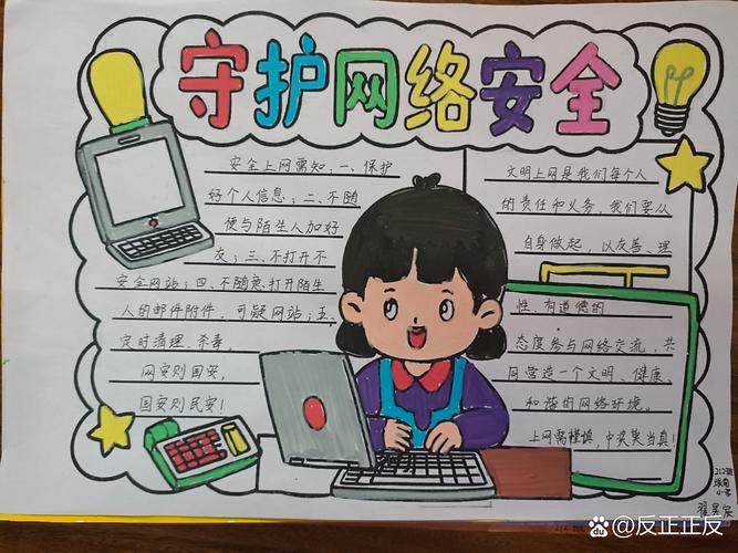 初一网络安全手抄报怎么做？-图3